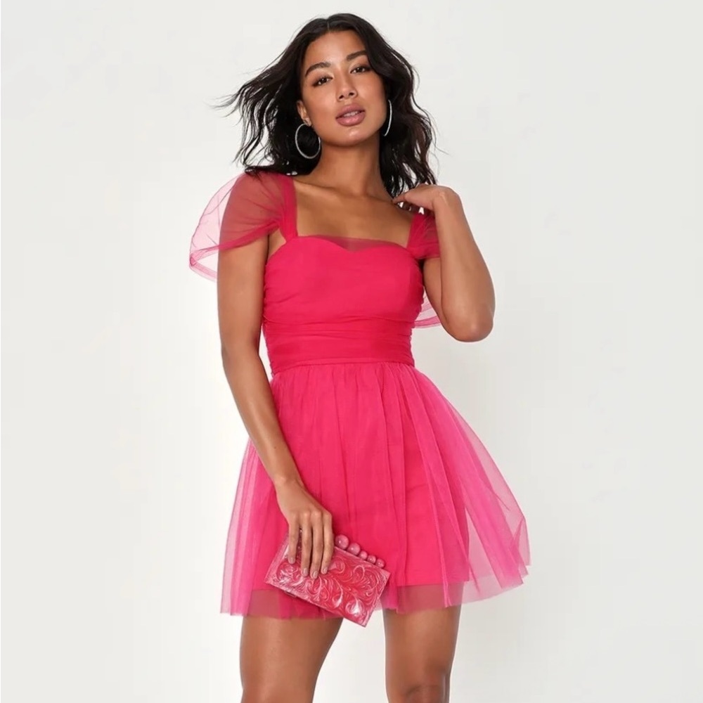 Lulu's Pink Prom Dress